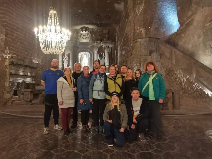Účastníci klubového stretnutia vo Wieliczke
