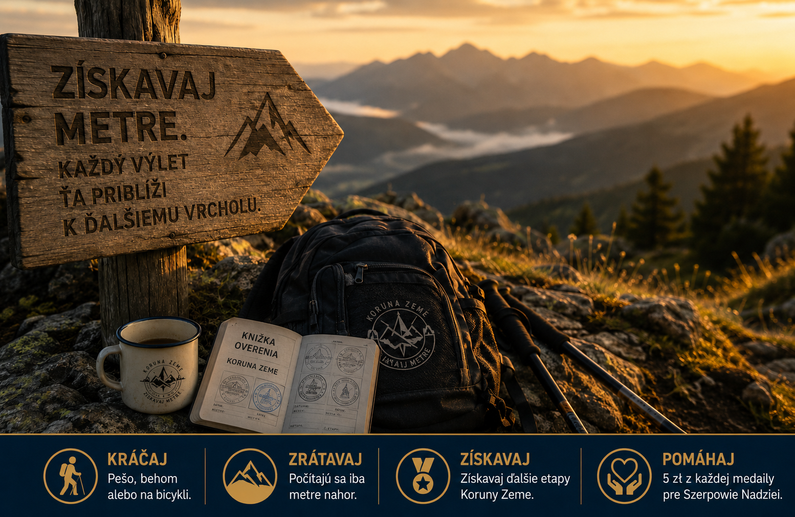 Grafika programu Koruna Zeme podľa Lovcov výhľadov